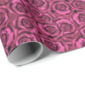 Papier Cadeau Rose rose (Coin rond)