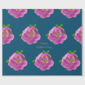 Papier Cadeau Rose rose Bonne fête des mères (Plat)
