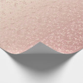 Papier Cadeau Rose rose élégant de la conception | de damassé (Coin)