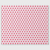 Papier Cadeau Rose rose floral simple (Plat)