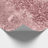 Papier Cadeau Rose Rose Or Blush Parties scintillant Spark Ombre (Coin)