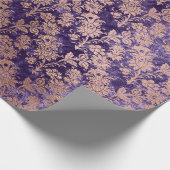 Papier Cadeau Rose Rose Or Poudre violet velours violet violet F (Coin)