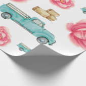 Papier Cadeau Rose rustique (Coin)
