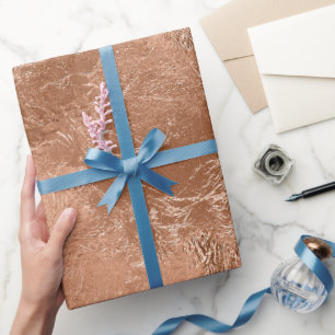 Papier Cadeau Rose Simulé de l'huile d'or Texture Élégante Céléb