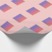 Papier Cadeau rose solide avec votre photo (Coin)
