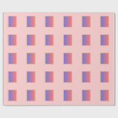 Papier Cadeau rose solide avec votre photo (Plat)