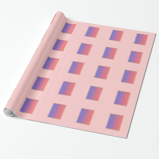 Papier Cadeau rose solide avec votre photo (Déroulé)