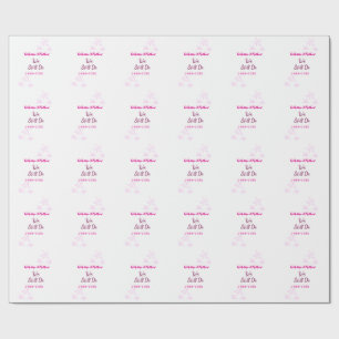 Papier Cadeau Rose stars Vow renouvellement anniversaire mariage