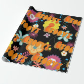 Papier Cadeau Rose super (Déroulé)