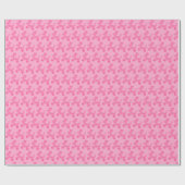 Papier Cadeau Rose tendance Preppy (Plat)