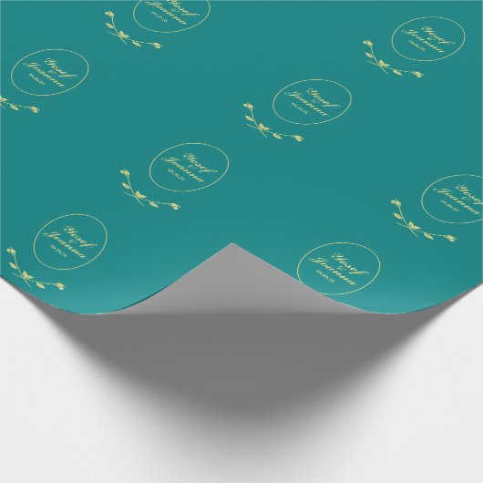 Papier Cadeau Rose turquoise (Coin)