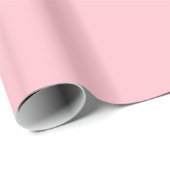Papier Cadeau Rose Uni (Coin rond)