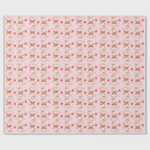 Papier Cadeau Rose Valentin Chihuahua (Plat)