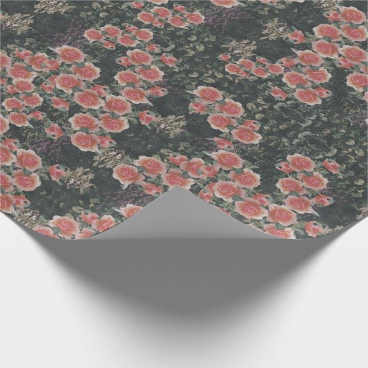 Papier Cadeau Rose vintage (Coin)