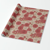 Papier Cadeau Rose vintage (Déroulé)