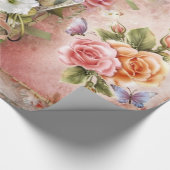 Papier Cadeau Rose vintage (Coin)