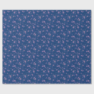Papier Cadeau rose violet et bleu