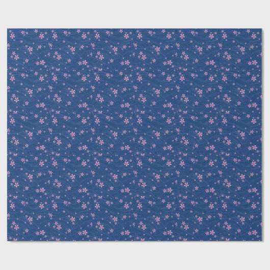 Papier Cadeau rose violet et bleu (Plat)