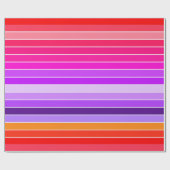 Papier Cadeau rose, violet et orange (Plat)