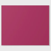 Papier Cadeau Rosée rouge cerise couleur uni (Plat)