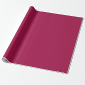 Papier Cadeau Rosée rouge cerise couleur uni (Déroulé)