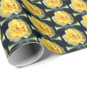 Papier Cadeau Rosées Dorées (Coin rond)