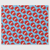 Papier Cadeau Rosella orientale rouge (Plat)