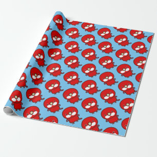 Papier Cadeau Rosella orientale rouge
