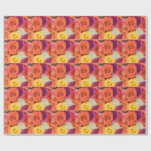 Papier Cadeau Roses (Plat)