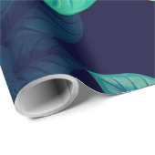 Papier Cadeau Roses aquarelle 13 (Coin rond)