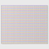 Papier Cadeau Roses arc-en-ciel (Plat)