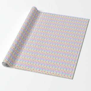 Papier Cadeau Roses arc-en-ciel