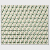 Papier Cadeau Roses blanches (Plat)