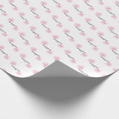 Papier Cadeau Roses d'aquarelle rose (Coin)