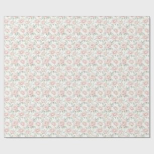 Papier Cadeau Roses Élégantes à l'Aquarelle
