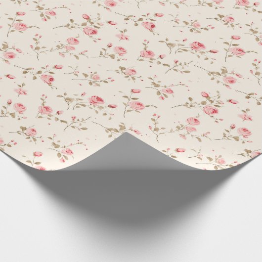 Papier Cadeau Roses flous (Coin)