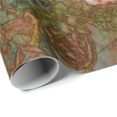 Papier Cadeau Roses Gift Wrapping Paper (Coin rond)