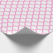 Papier Cadeau Roses indien de Quatrefoil de Marocain sur le (Coin)