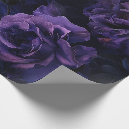 Papier Cadeau Roses mauve (Coin)