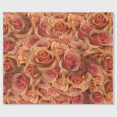 Papier Cadeau Roses romains de grenadier (Plat)
