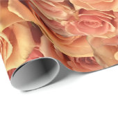 Papier Cadeau Roses romains de grenadier (Coin rond)