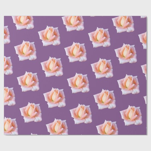 Papier Cadeau Roses roses (Plat)