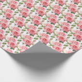 Papier Cadeau Roses roses (Coin)