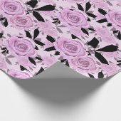 Papier Cadeau Roses roses (Coin)