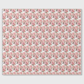 Papier Cadeau Roses roses (Plat)