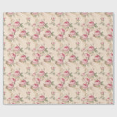 Papier cadeau Roses Roses roses Floral (Plat)