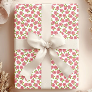 Papier Cadeau Roses roses shabby chic