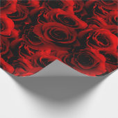 Papier Cadeau Roses rouge foncé pour vous (Coin)