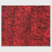 PAPIER CADEAU ROSES ROUGES (Plat)