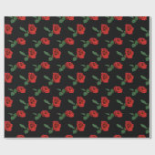 Papier Cadeau Roses rouges (Plat)